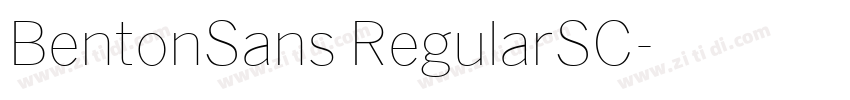 BentonSans RegularSC字体转换